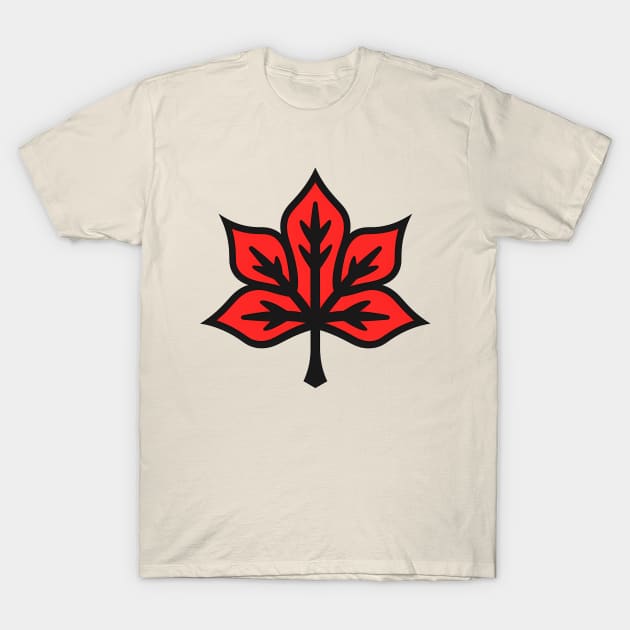 Funky Maple Leaf T-Shirt by Minimal Kingdom